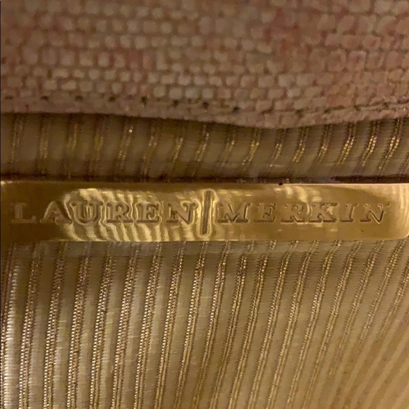 Lauren Merkin Gold/Cream Clutch w/ Dust Bag - Picture 4 of 12